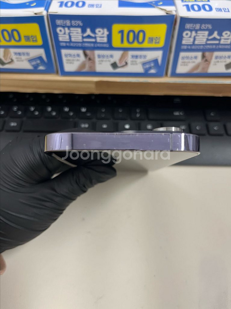 아이폰14프로 128G 퍼플 S급!--2