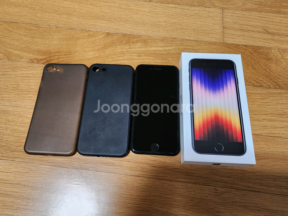(S급/배터리88%)아이폰SE3 64기가 블랙--0