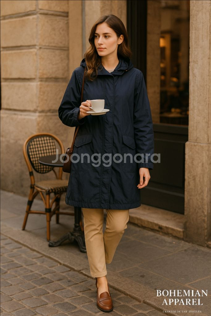 [여자 100 (77)]헤보 나일론 와트로 롱자켓--9