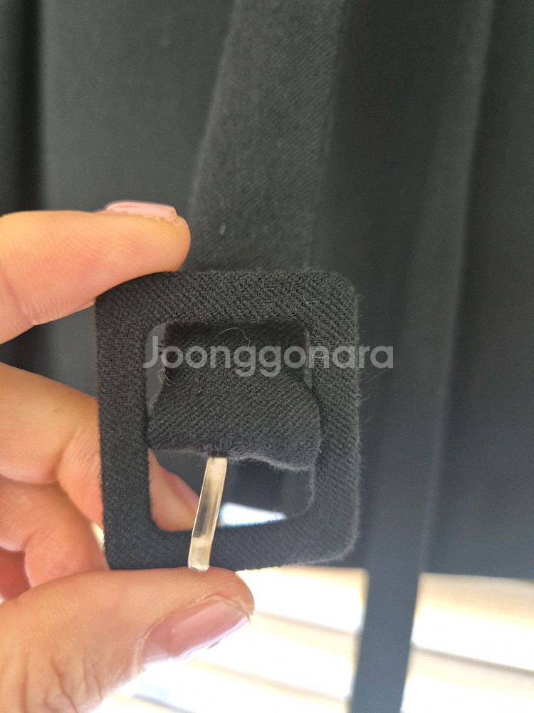 프론트로우 벨티 미니 스커트 블랙 S--6