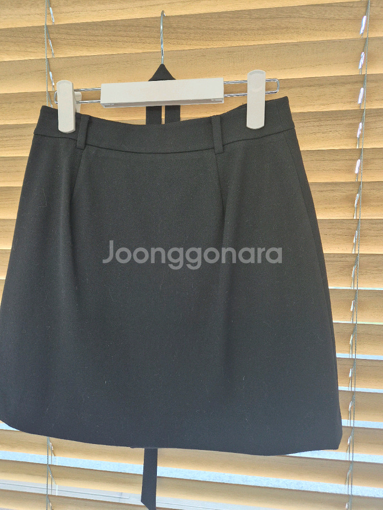 프론트로우 벨티 미니 스커트 블랙 S--7