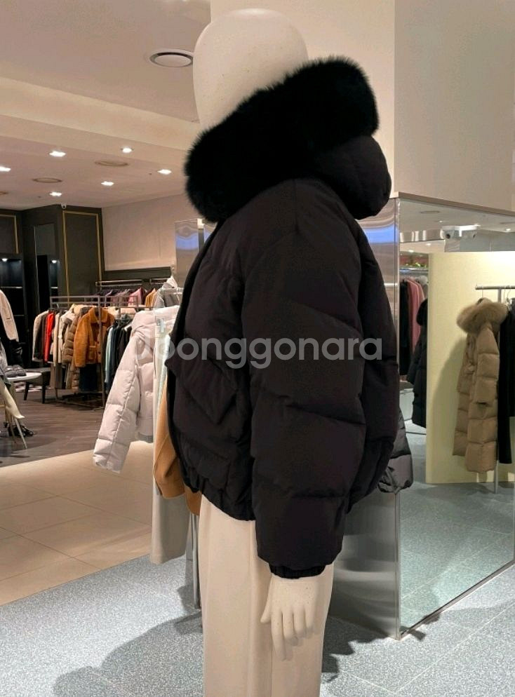 지컷 사가폭스퍼 거위털패딩 구스다운 점퍼--2