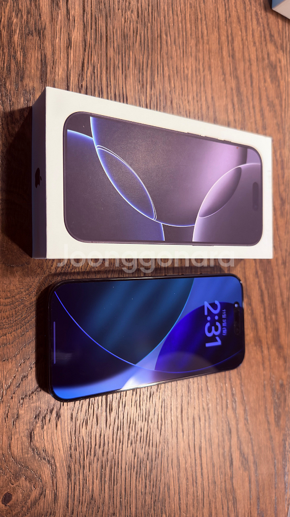 [S급 풀박스)아이폰 16 프로 128GB 블랙티타늄--3