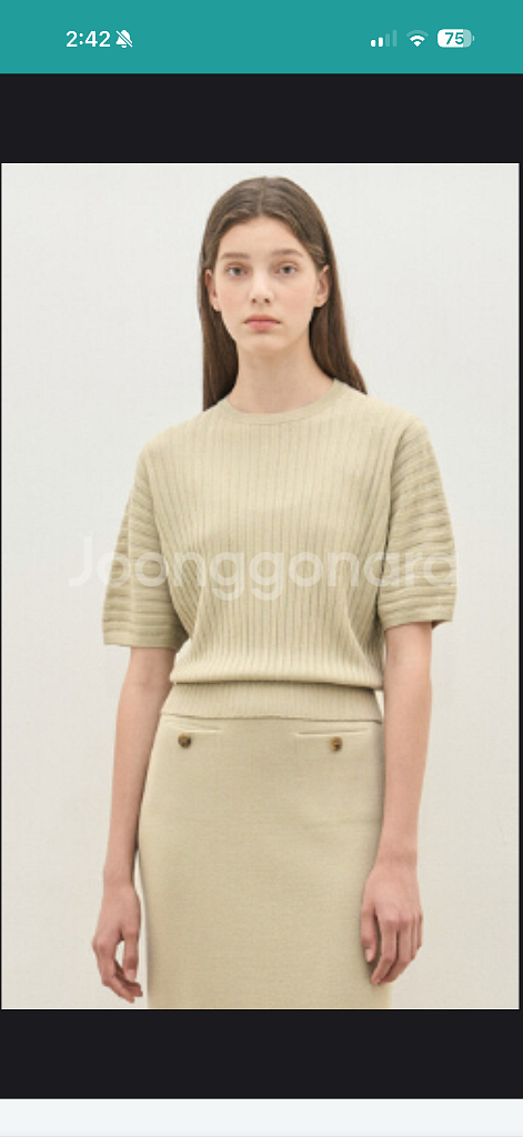 더캐시미어 울홀가먼트 니트--1