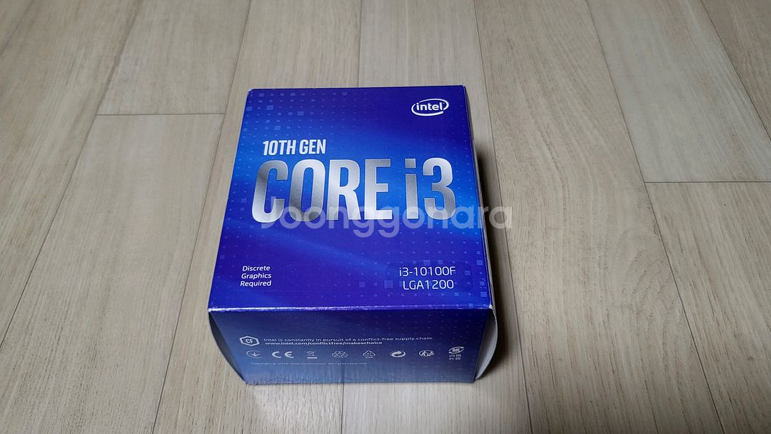 인텔 코어 i3-10100F CPU 새상품--0