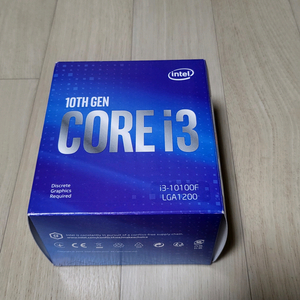 인텔 코어 i3-10100F CPU 새상품