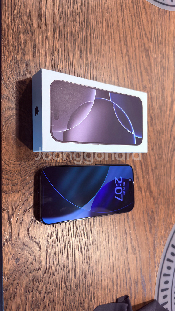 [S급 풀박스)아이폰 16 프로 128GB 블랙티타늄--3