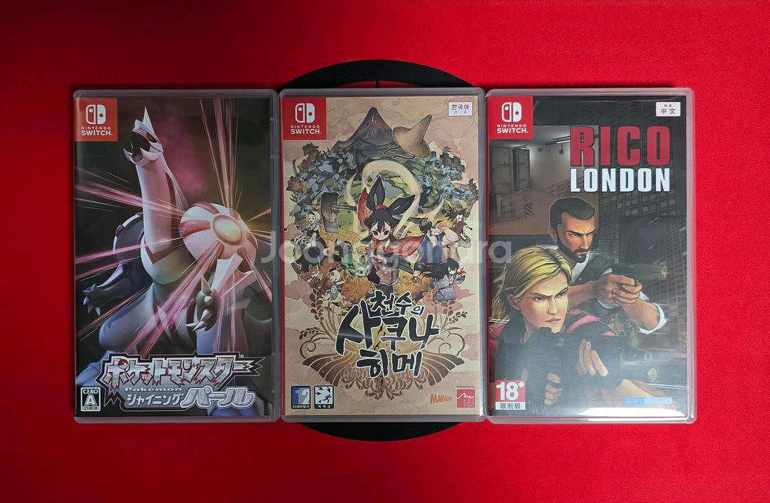 닌텐도 스위치 OLED 화이트 풀세트 (타이틀4종)(악세사리)--3