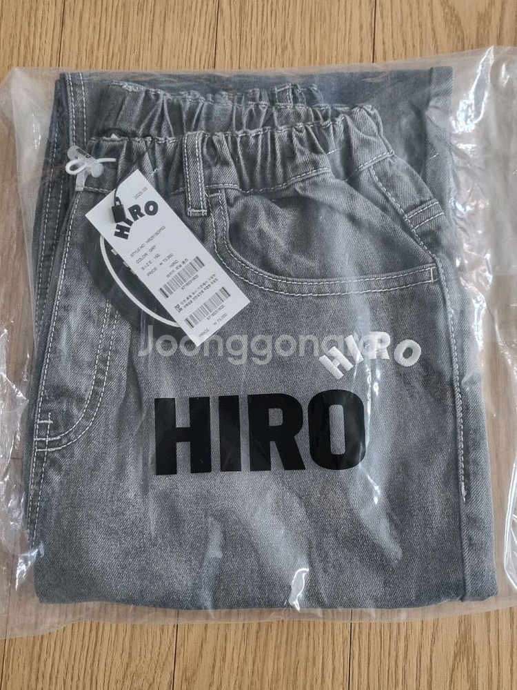 히로 데미지 데님 팬츠 블루 그레이 150--1
