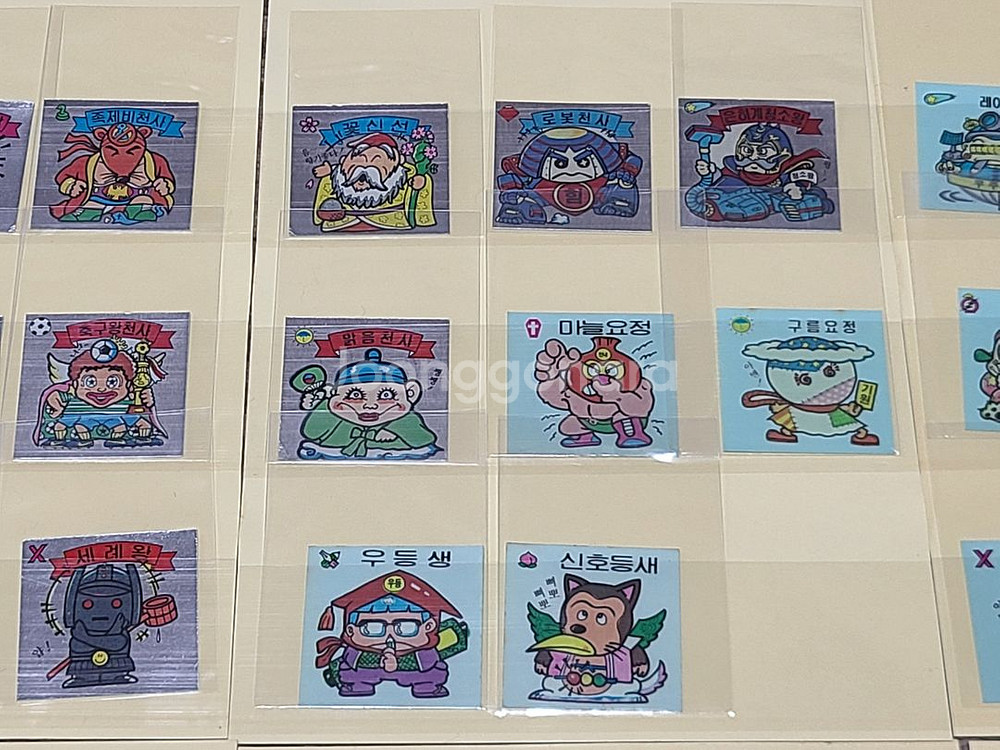1980년대 롯데 수리수리 풍선껌 국산 판박이 스티커--3