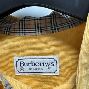 올드스타일 버버리 골드 코듀로이 셔츠(110사이즈)