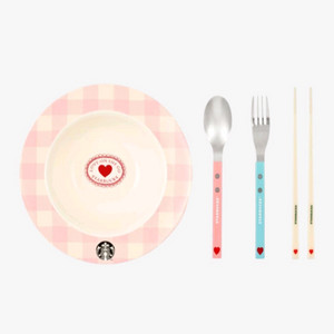 스타벅스 디어러브 볼 앤 커트러리 세트 (새상품)