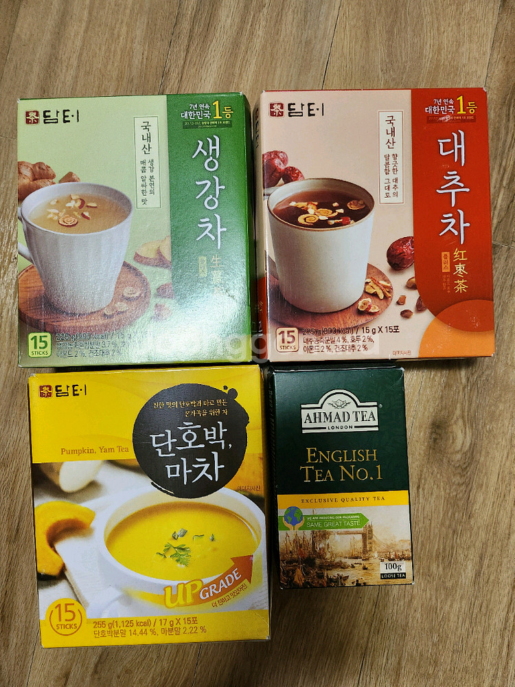 담터 생강차,대추차,단호박마차,아마드티--0