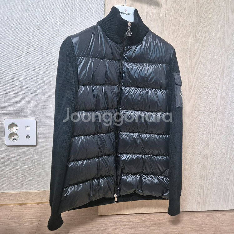 [s]몽클레어 트리콧 울패딩가디건--0