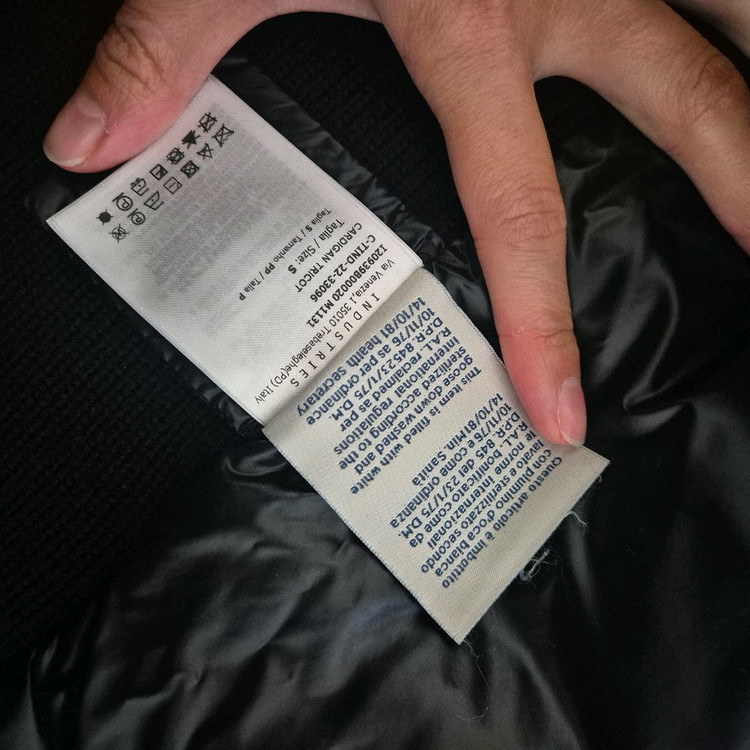 [s]몽클레어 트리콧 울패딩가디건--6