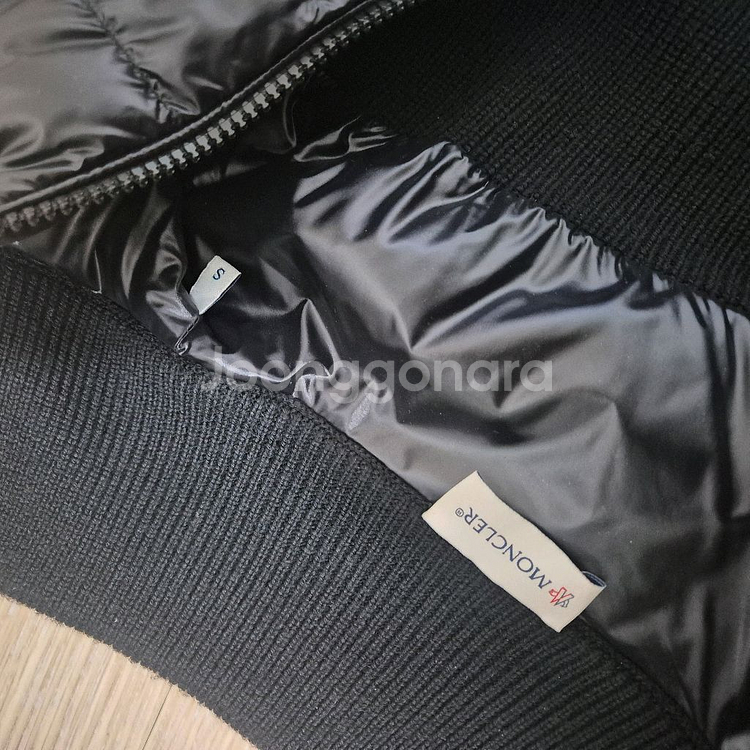 [s]몽클레어 트리콧 울패딩가디건--4