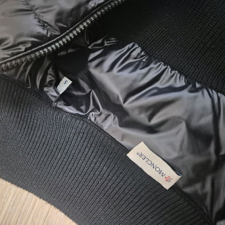 [s]몽클레어 트리콧 울패딩가디건--4