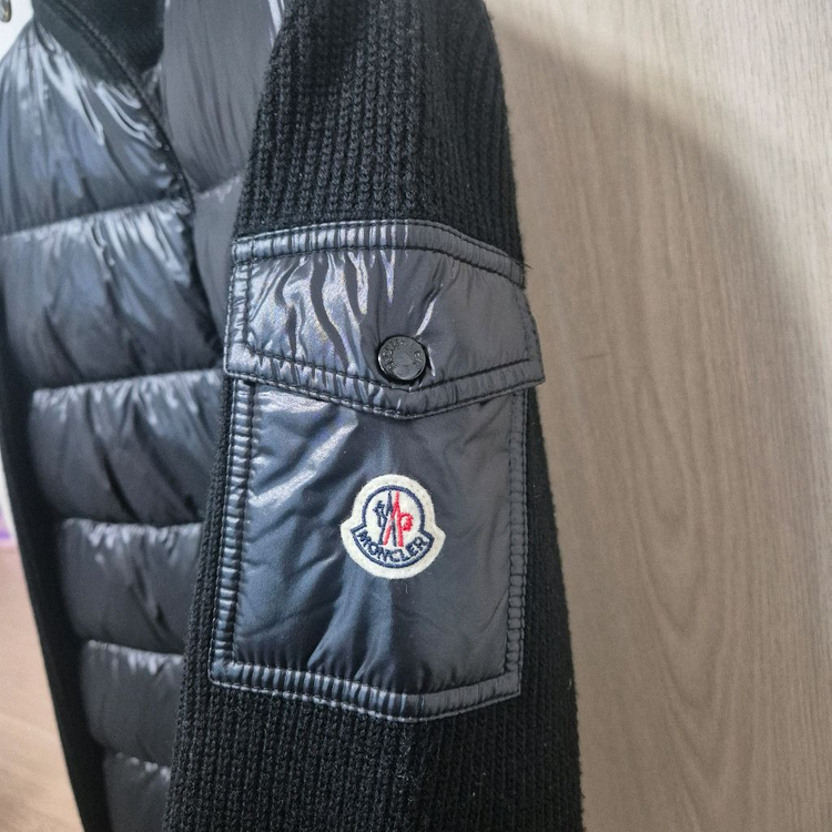 [s]몽클레어 트리콧 울패딩가디건--3