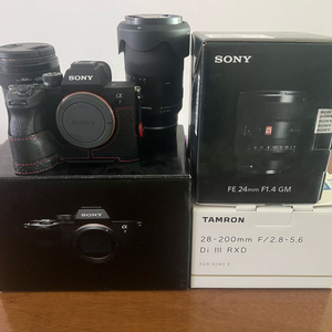 소니 A7M4 , SEL24F14GM , 탐론 28-200mm 판매합니다