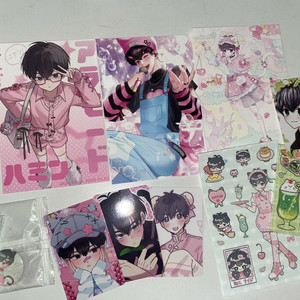 플레이브 하민 생카 키라키라 아라모드 럭드 엽서 포카