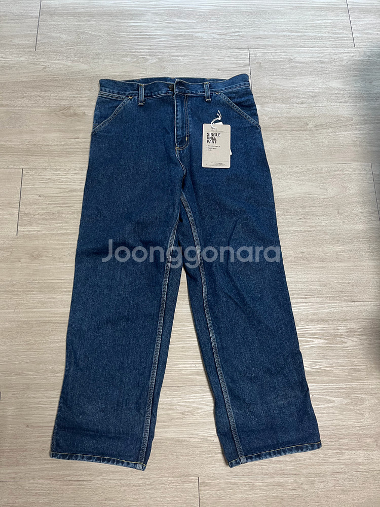 칼하트 WIP 싱글니 데님팬츠--0