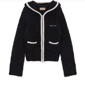 마뗑킴 라인 포인티드 후디 집업 가디건