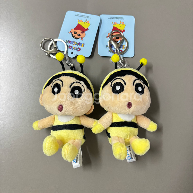 크레용 신짱 꿀벌 짱구 인형 키링 8cm(새상품)--0