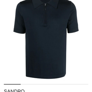 Sandro(산드로) 네이비 파블로 집업 폴로 셔츠