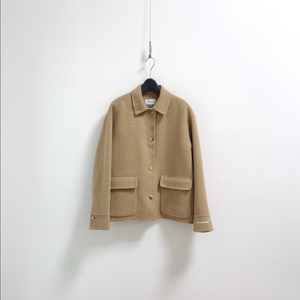 블러쉬 카멜 핸드메이드 자켓