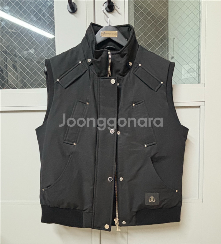 무스너클 여성 후드 패딩 베스트 조끼 M--2