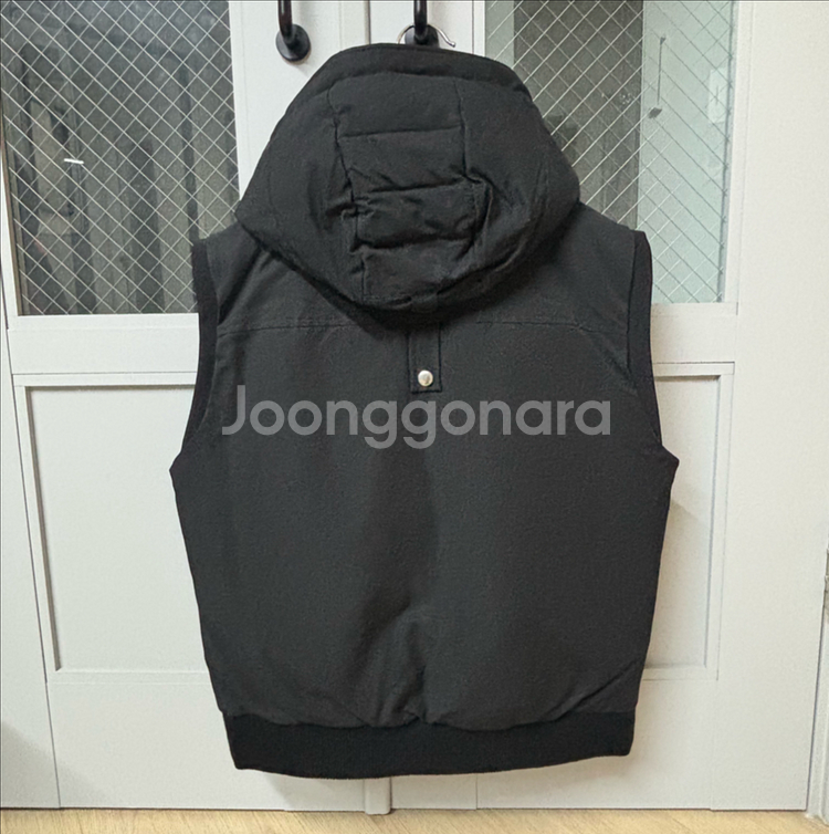 무스너클 여성 후드 패딩 베스트 조끼 M--3