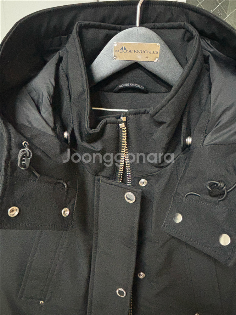 무스너클 여성 후드 패딩 베스트 조끼 M--4