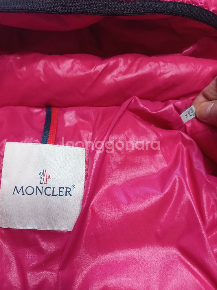 몽클레어 LEANB 후드 구스패딩 정품!여자14y사이즈55~55반!--4