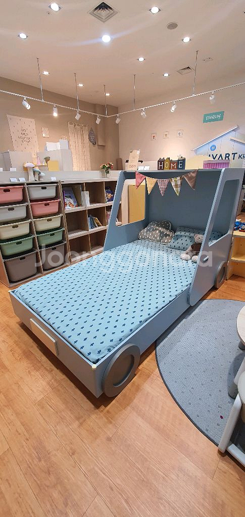 리바트키즈 뛰뛰레이싱카침대(일반형)+밀크매트리스(ss)--0