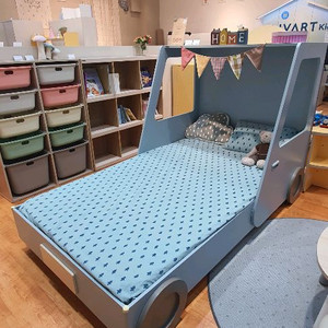 리바트키즈 뛰뛰레이싱카침대(일반형)+밀크매트리스(ss)