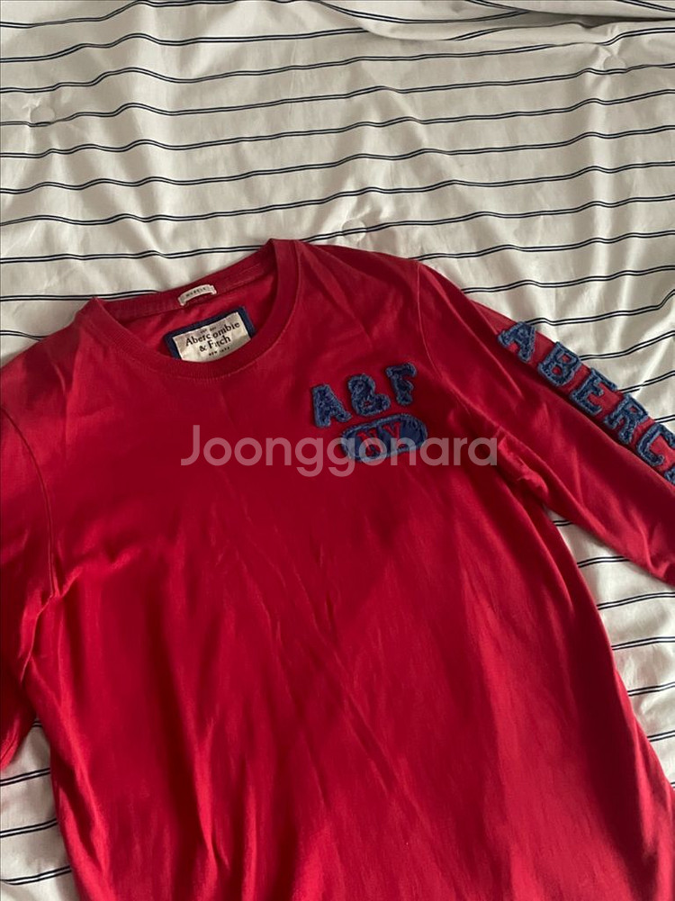 아베크롬비 롱슬리브 빈티지 레드 M--0