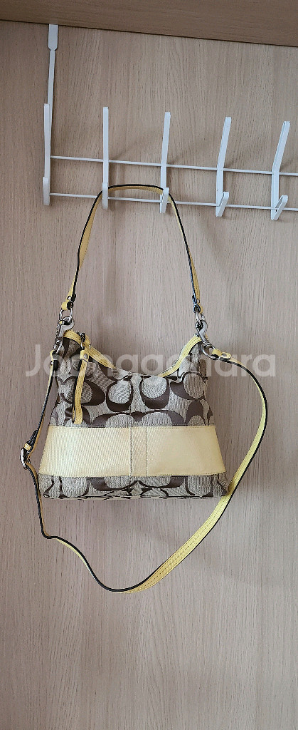 코치 시그니처 호보백/코치가방/투웨이백/코치--4