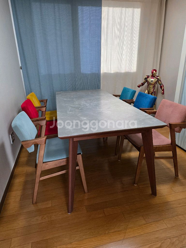 토레 포세린 세라믹 6인 식탁세트--2