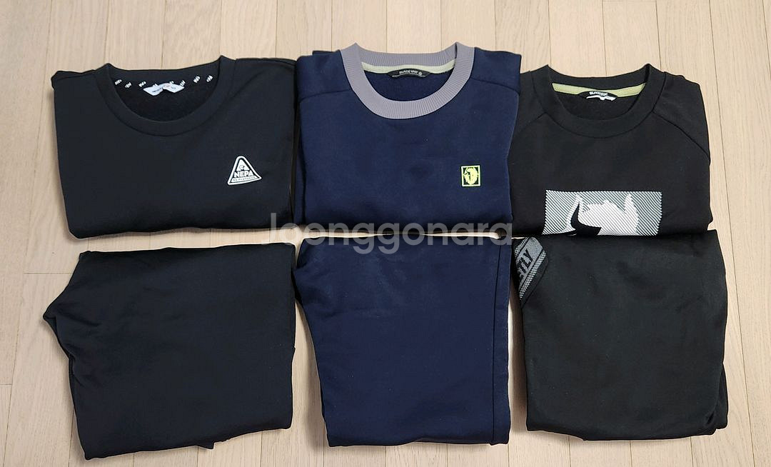 블랙야크키즈,네파키즈 남아 기모 맨투맨 바지 165사이즈--0