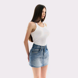 구즈 guse 빈티지나시(롱) 그레이