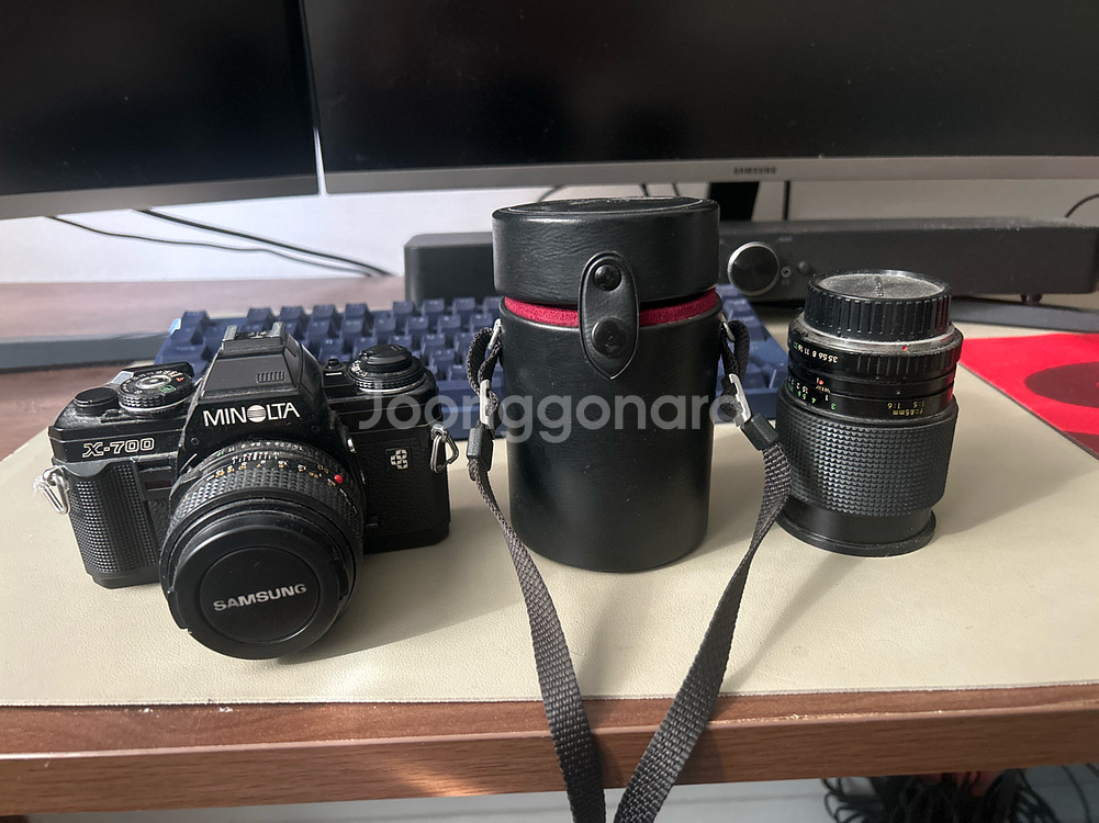 미놀타 X-700 필름카메라 + 40mm 렌즈 세트--0