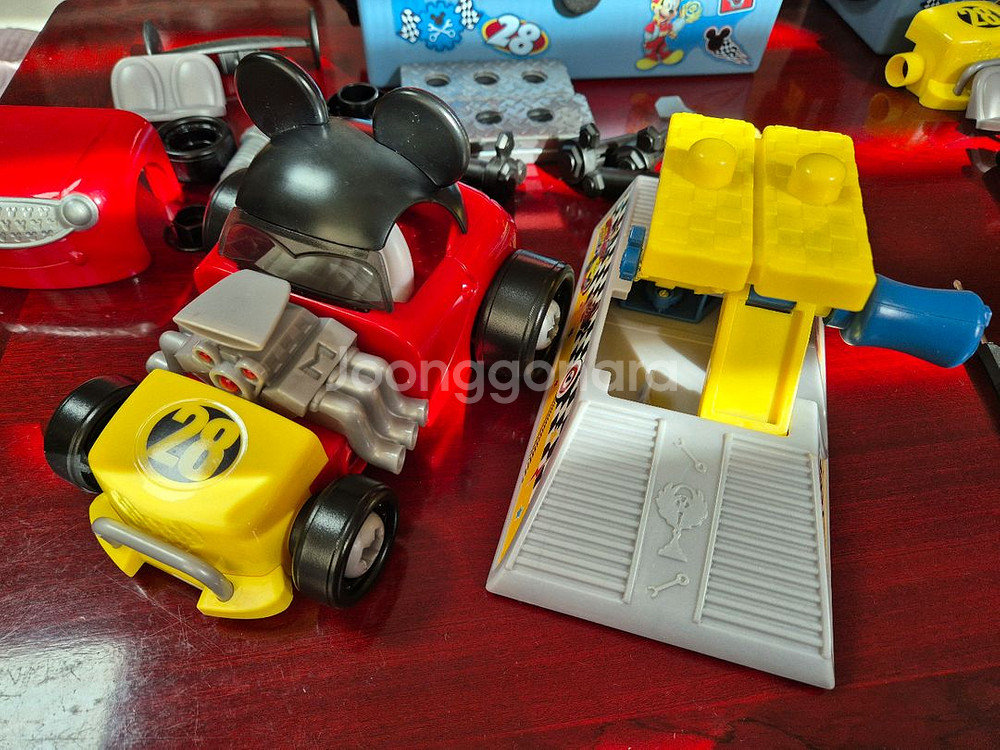 미키마우스 자동차 정비 공구 놀이세트--3