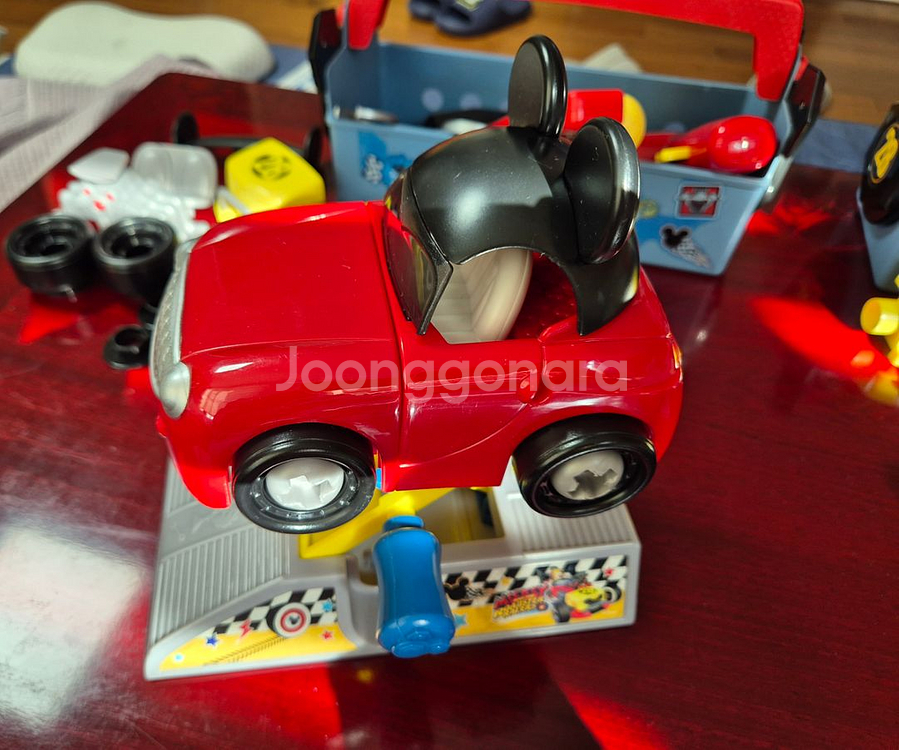 미키마우스 자동차 정비 공구 놀이세트--2