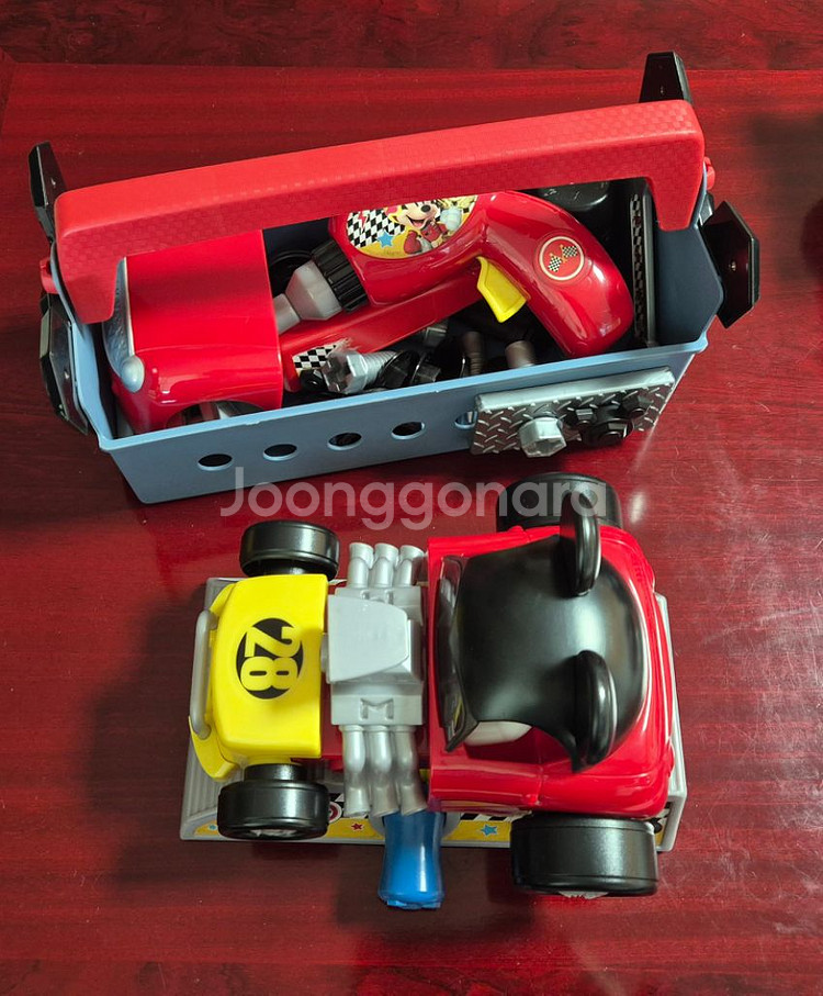 미키마우스 자동차 정비 공구 놀이세트--5