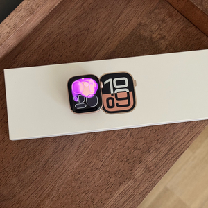 애플워치10 42mm 로즈골드 gps 배터리 98% S급 + 풀박스 36만