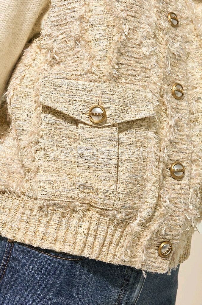 랑방컬렉션 트위드 자켓 조끼--1