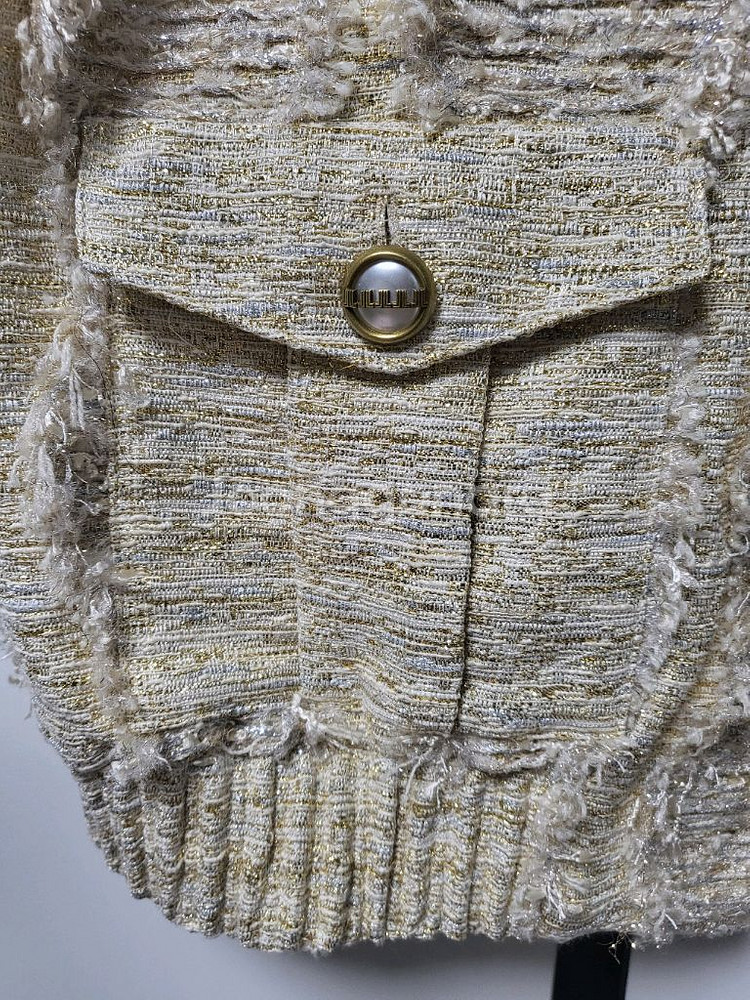 랑방컬렉션 트위드 자켓 조끼--9