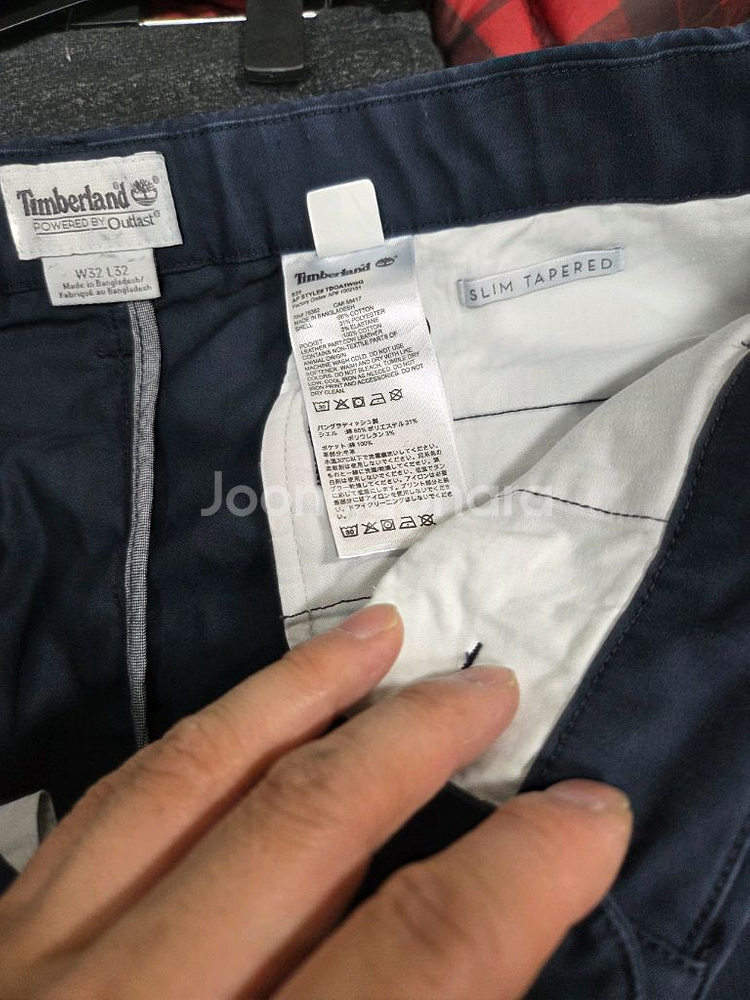 팀버랜드 원턱 테이퍼드 치노팬츠 32 슬림--3
