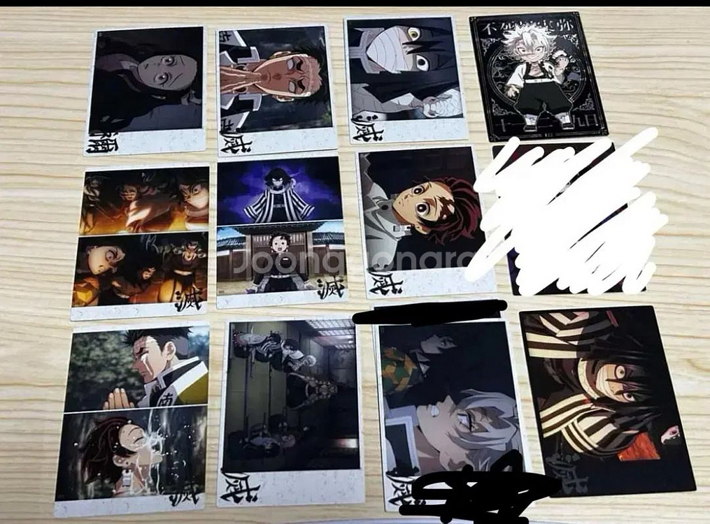 귀멸의칼날 일륜도 키링 기유 무이치로 교메이 일괄 + 콜렉팅카드 덤--1