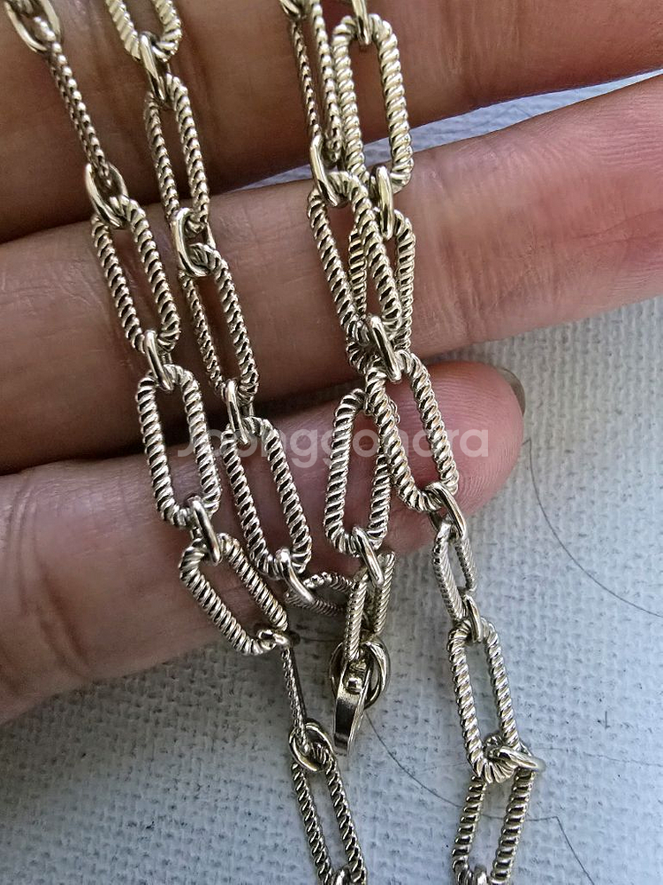 14k 다이아 클립목걸이--4